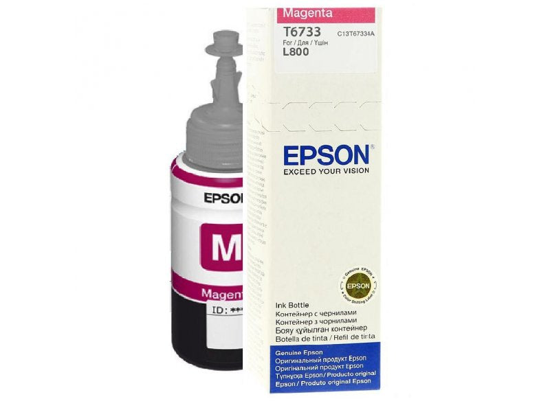 Epson T6733 Magenta Tintenpatrone (Original) – 70 ml – für L800