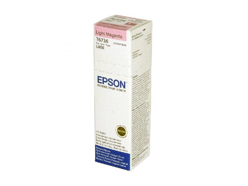 Epson T6736 Magenta Tintenpatrone (Original) – 70 ml – für Epson L800