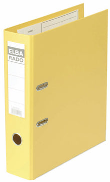 Elba Rado Plastikordner – für A4 – Rückenbreite 8 cm – Schwarz