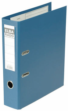 Elba Rado Plastikordner – für A4 – Rückenbreite 8 cm – Blau