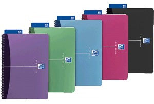 Elba Collegeblock Urban Mix, 90 Blatt, 90 g/m² – farbig sortiert (blau, grün, rot, lila, silber)