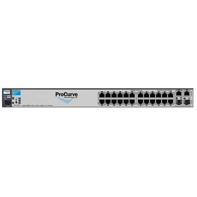 HPE ProCurve 2610-24 – Managed L3 Switch – 24× 10/100, 2× SFP, 19", 1U