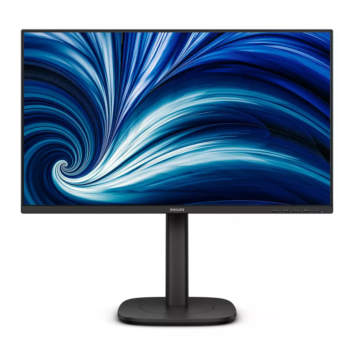 Philips 24B2U3301D/00 – Monitor, 24", IPS, 100 Hz, USB-Hub, Lautsprecher, höhenverstellbar, Schwarz
