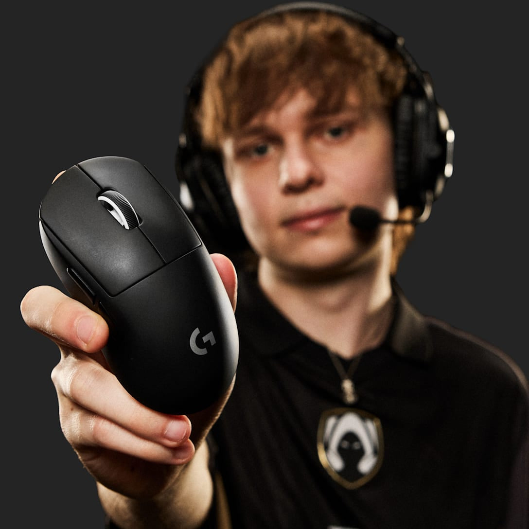 Logitech G PRO X SUPERLIGHT 2c – Gaming-Maus – Kabellos (2,4 GHz), 44000 DPI, beidhändig, Schwarz