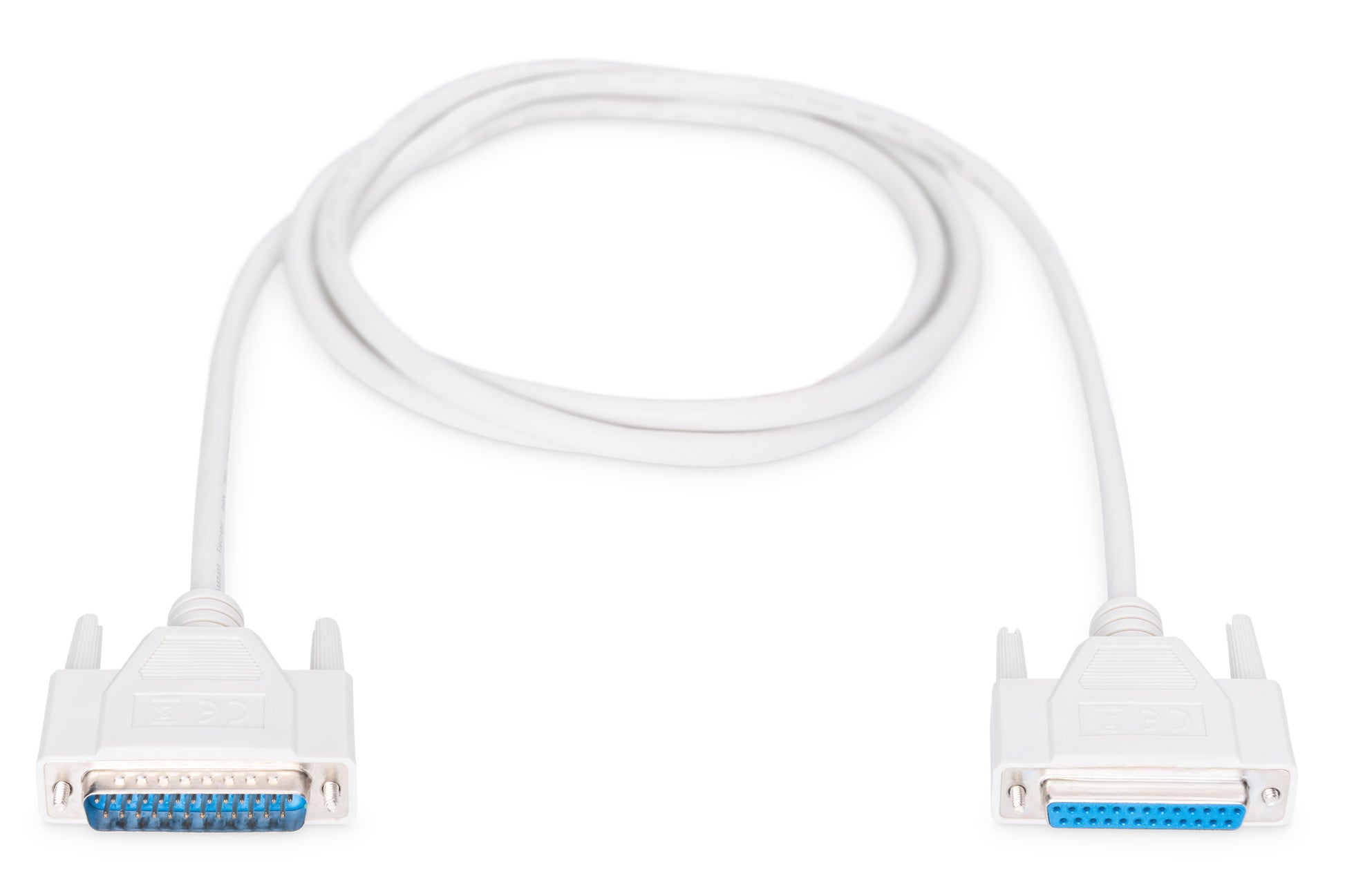 Digitus D-Sub 25-pol Verlängerungskabel, Stecker zu Kupplung – 2 m – Beige