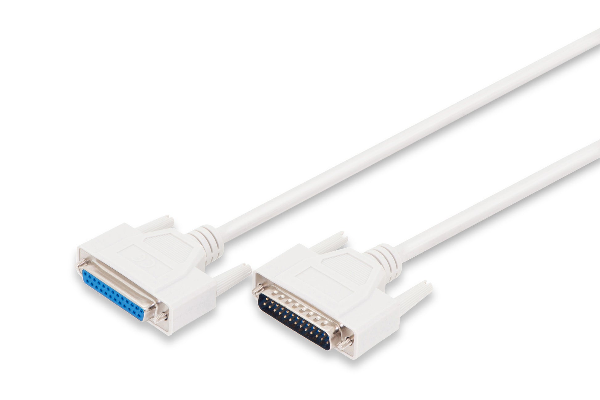 Digitus D-Sub 25-pol Verlängerungskabel, Stecker zu Kupplung – 2 m – Beige