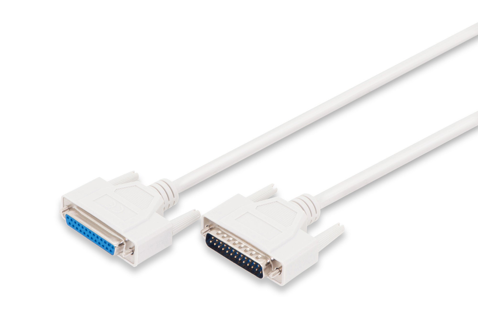 Digitus D-Sub 25-pol Verlängerungskabel, Stecker zu Kupplung – 2 m – Beige