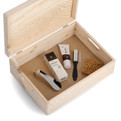 Zeller Present Aufbewahrungsbox (mit Deckel) – Holz – Natur – 400 × 140 × 300 mm