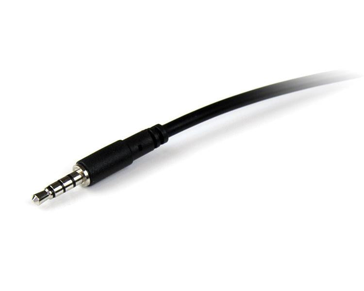 StarTech.com 3,5-mm-Klinken-Verlängerung – Stecker zu Buchse – 1 m, 4-polig (TRRS)