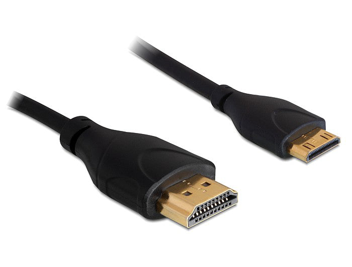 DeLOCK Mini-HDMI auf HDMI Kabel – 4K 30 Hz – 1 m