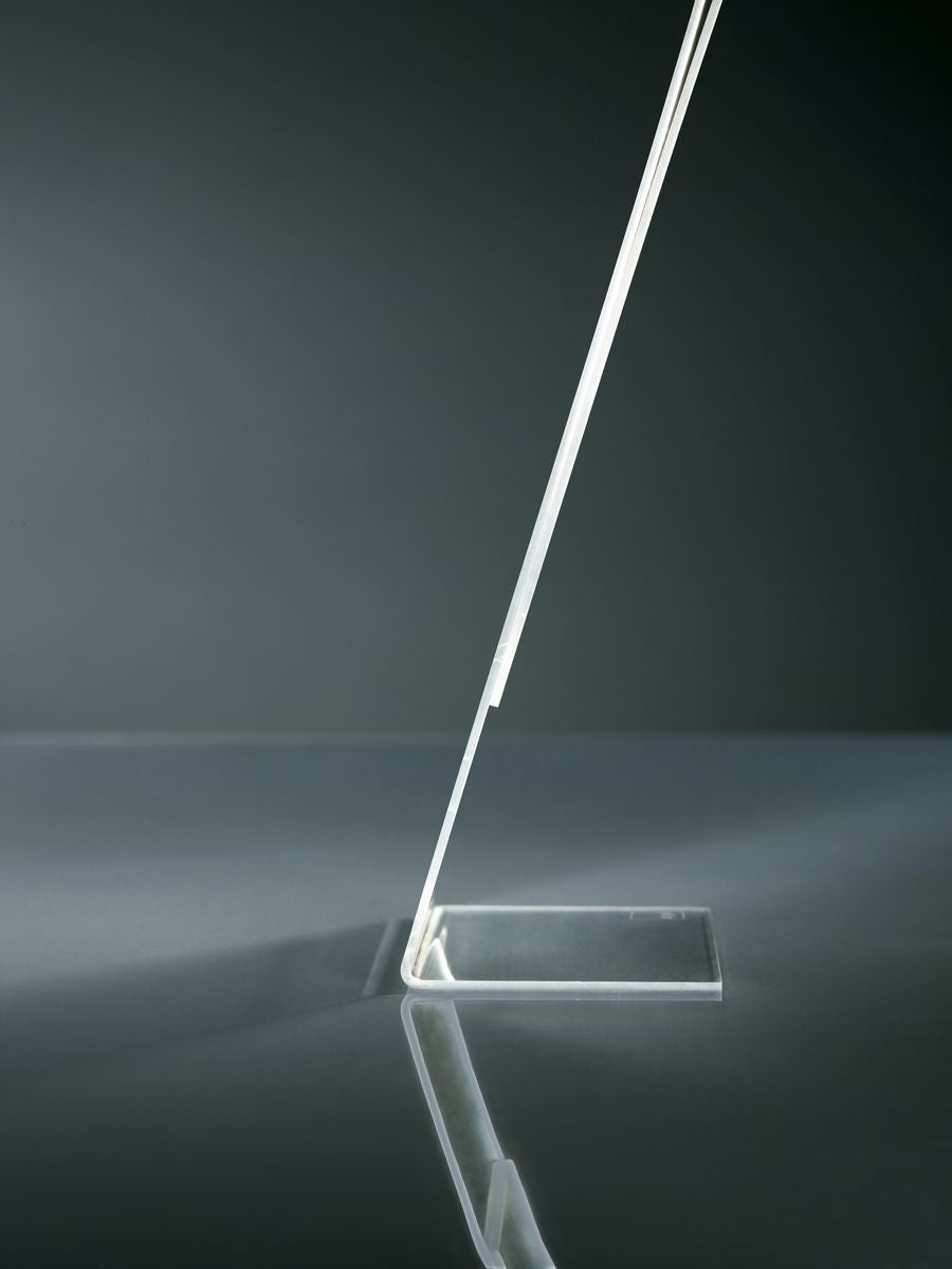 Sigel Tischaufsteller – 300 × 425 mm, transparent, Kunststoff, wiederverwendbar