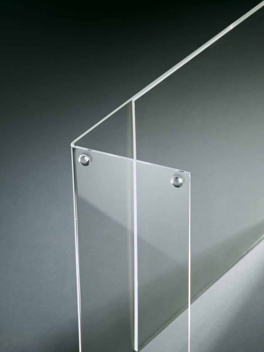 Sigel Tischaufsteller – 300 × 425 mm, transparent, Kunststoff, wiederverwendbar