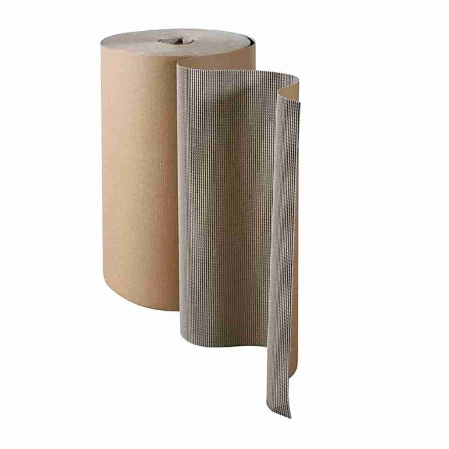 Rollenwellkarton – feinwellig – 100 cm × 10 m – Karton – braun – 1 Stk., ab 3 Stk.