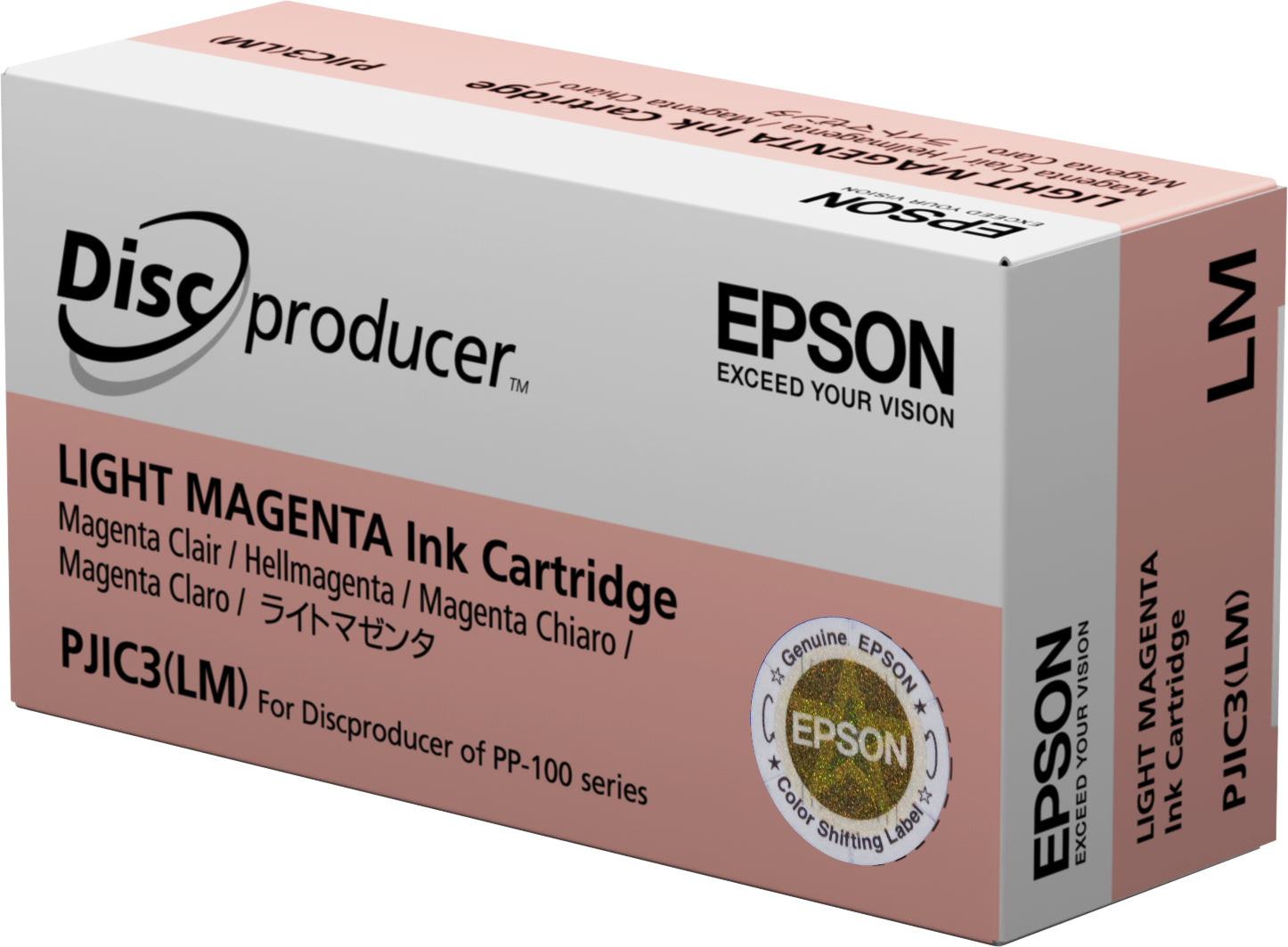 Epson Tintenpatrone PJIC3, Hellmagenta, 26 ml – für Tintenstrahldrucker und Multifunktionsgeräte