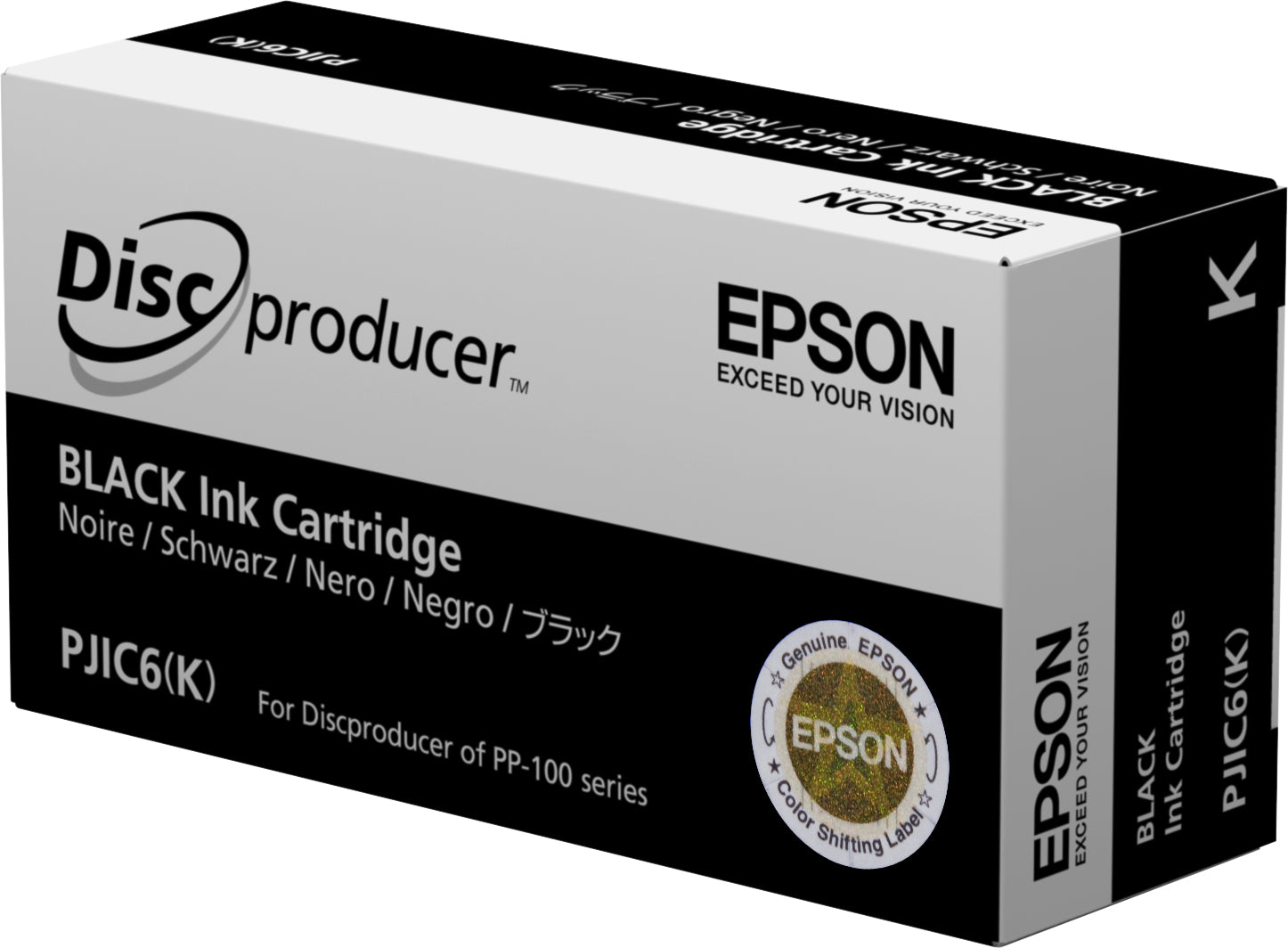 Epson Tintenpatrone PJIC6, Schwarz – für Inkjetdrucker/Multifunktionsgeräte