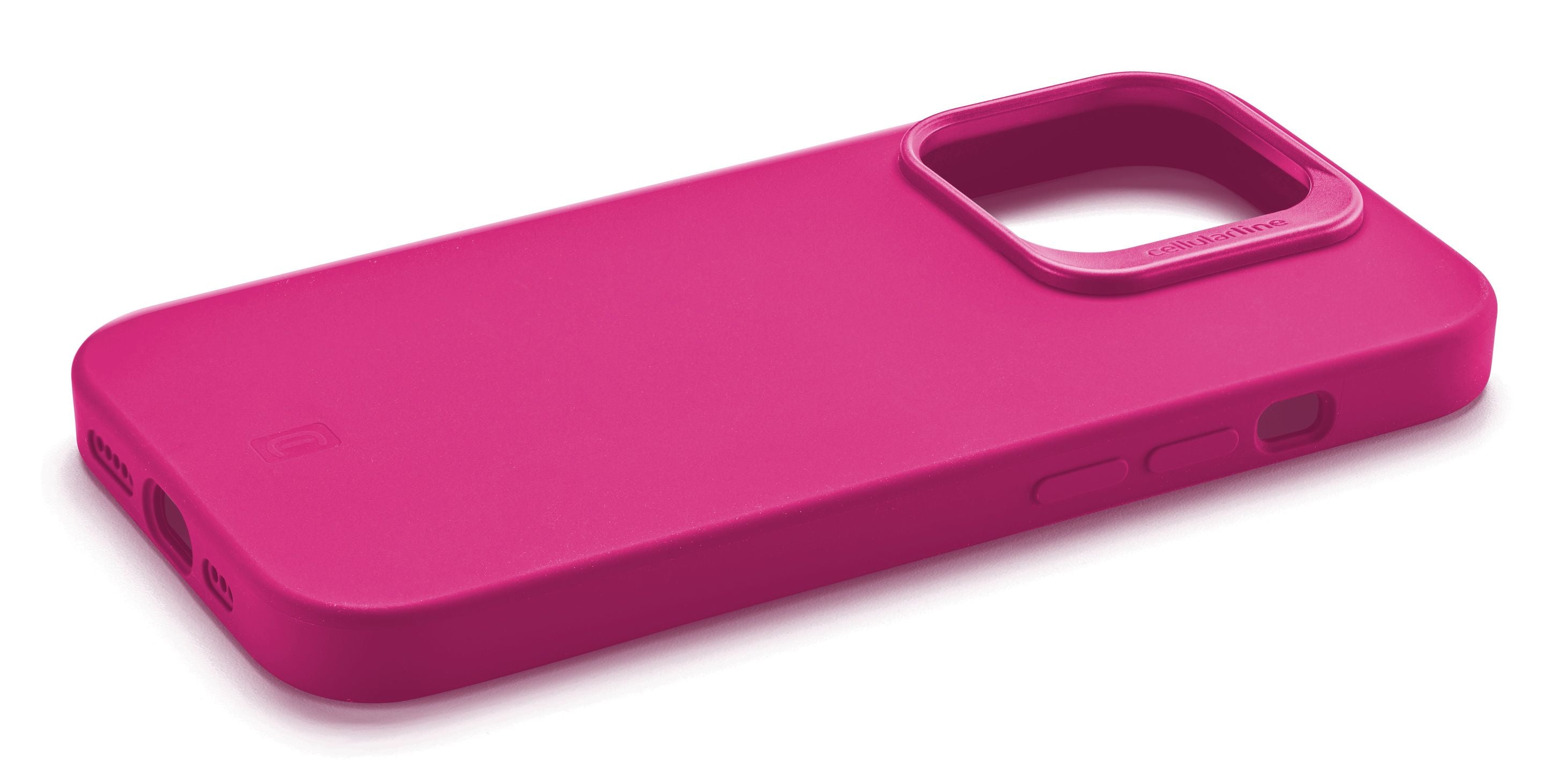 Cellularline Backcover – für Apple iPhone 15 – rosa – Silikon, stossdämpfend
