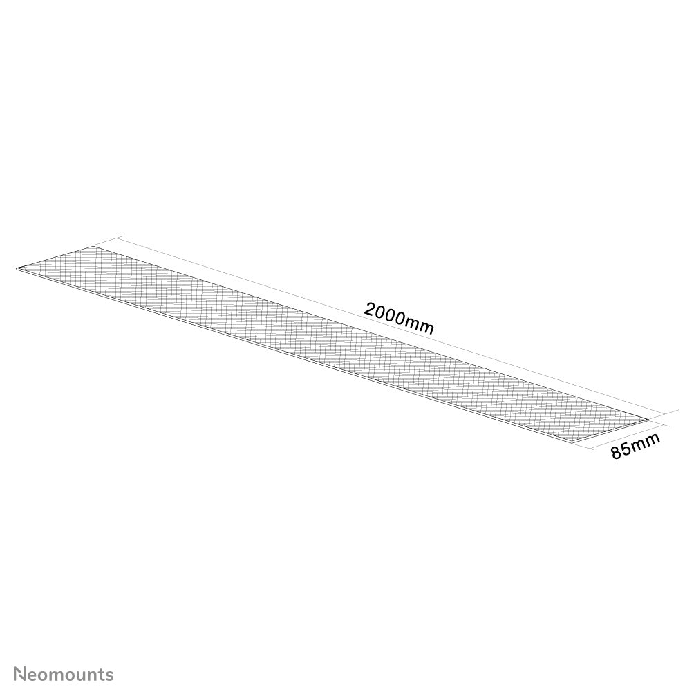 Neomounts NS-CS200BLACK – Kabelschlauch, 2 m × Ø 8,5 cm, Kunststoff, einstellbare Breite, Schwarz