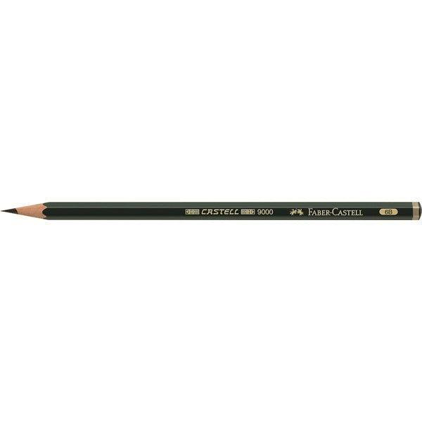 Faber-Castell CASTELL 9000 Bleistift 6B, sechseckig