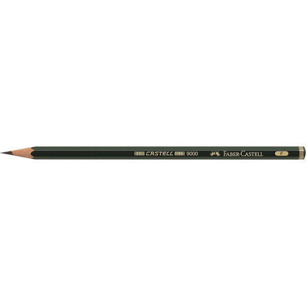 Faber-Castell CASTELL 9000 Bleistift F, hexagonal