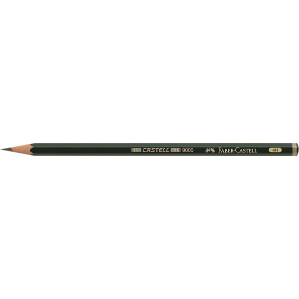 Faber-Castell Castell 9000 Bleistift 4H, hexagonal