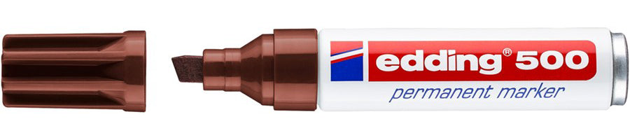 Edding Permanent Marker – braun, 1 Stück