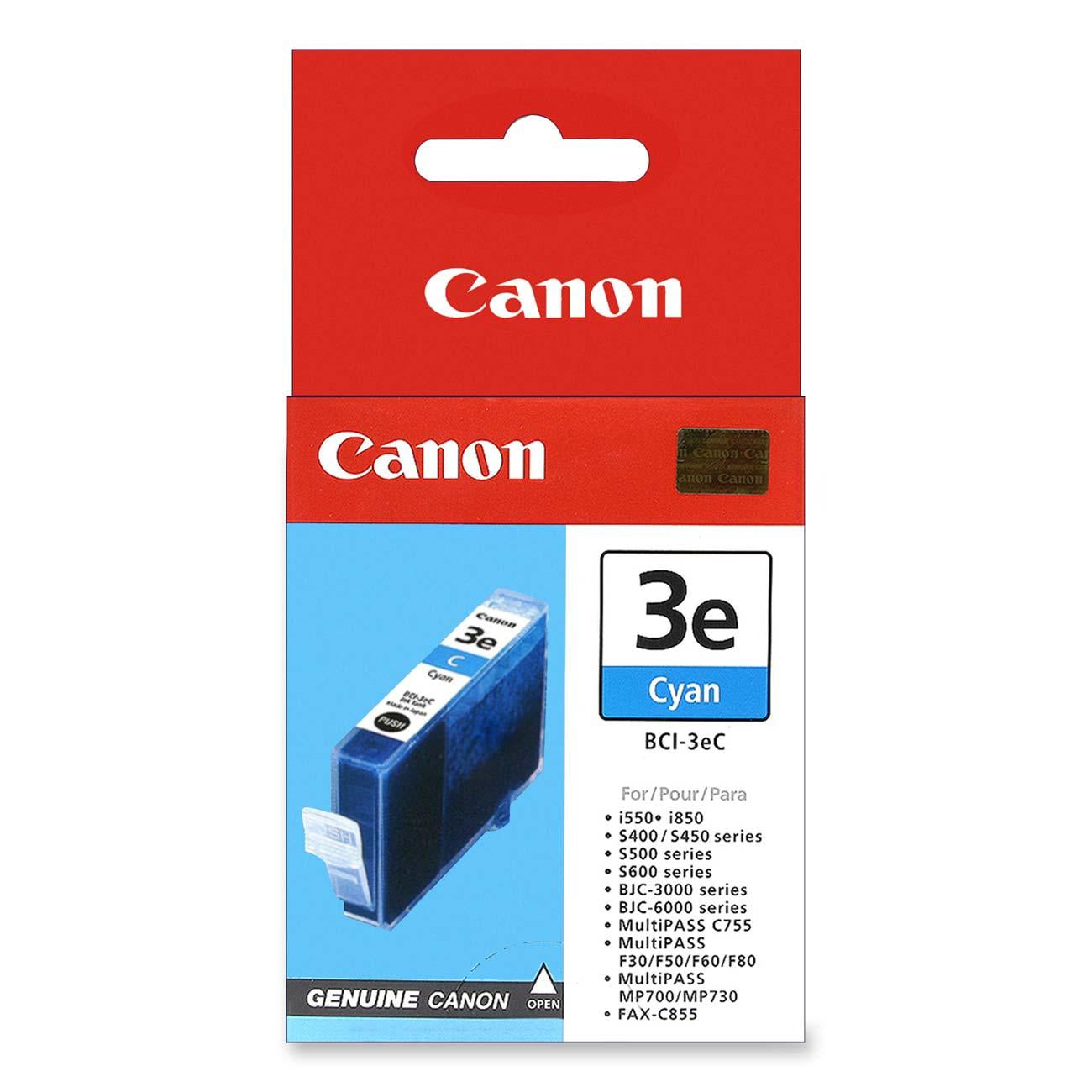 Canon Tintenpatrone BCI-3eC, cyan, 390 Seiten, original – für Inkjetdrucker/Multifunktionsgeräte