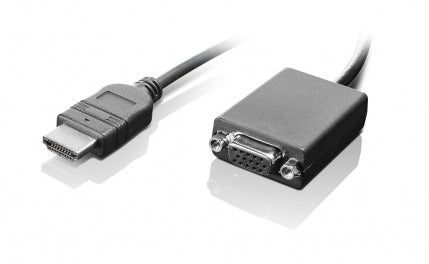Lenovo HDMI-zu-VGA-Adapter – 1920 × 1080 @ 60 Hz, 0,2 m, Plug & Play, Schwarz