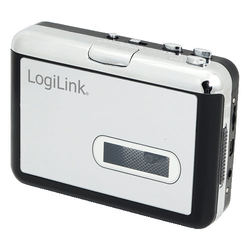 LogiLink UA0156 – Kassetten-Digitalisierer, USB, 3,5 mm – Schwarz/Silber