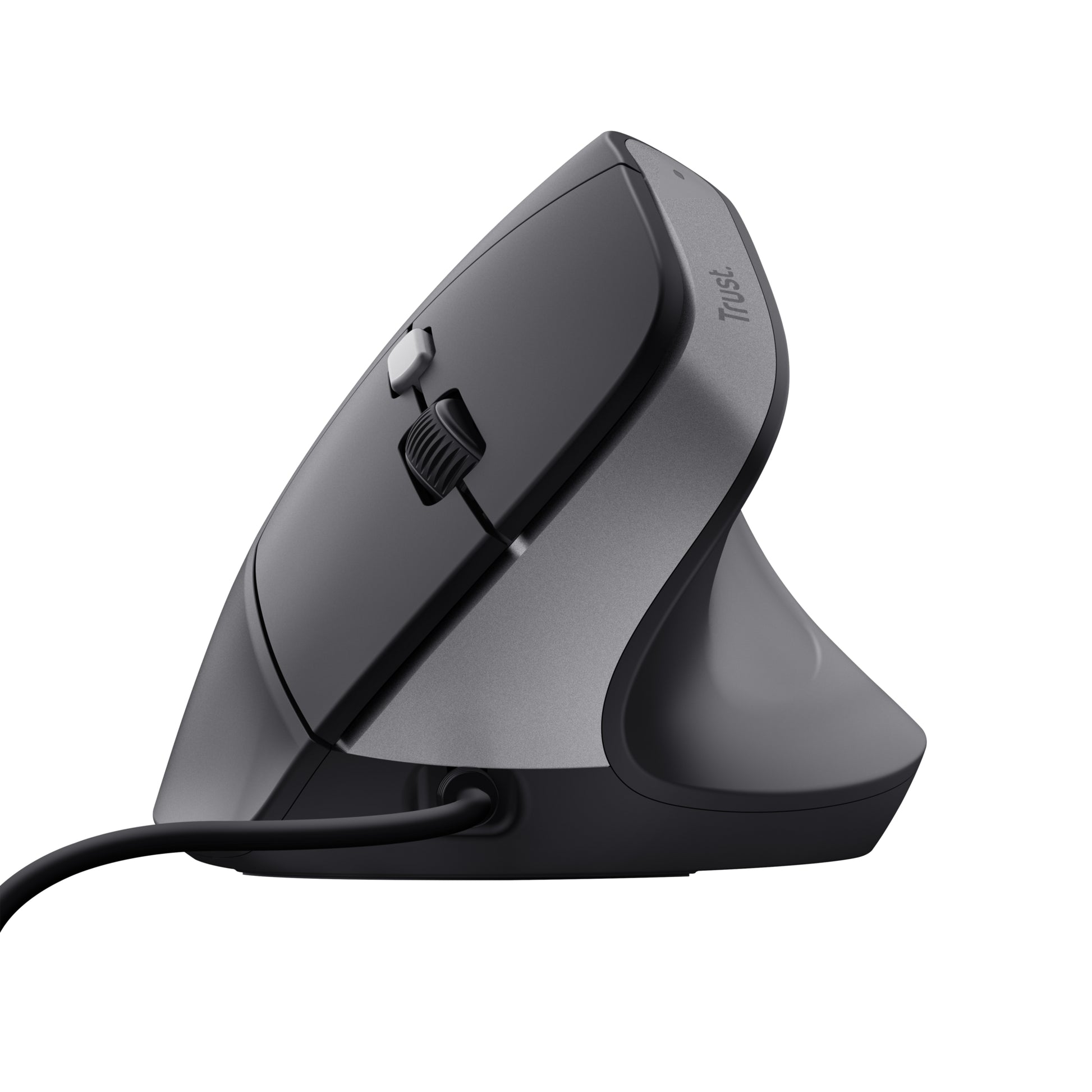 Trust Bayo II Ergonomisch – Vertikale Maus – Kabelgebunden (USB-A), Rechts, Schwarz