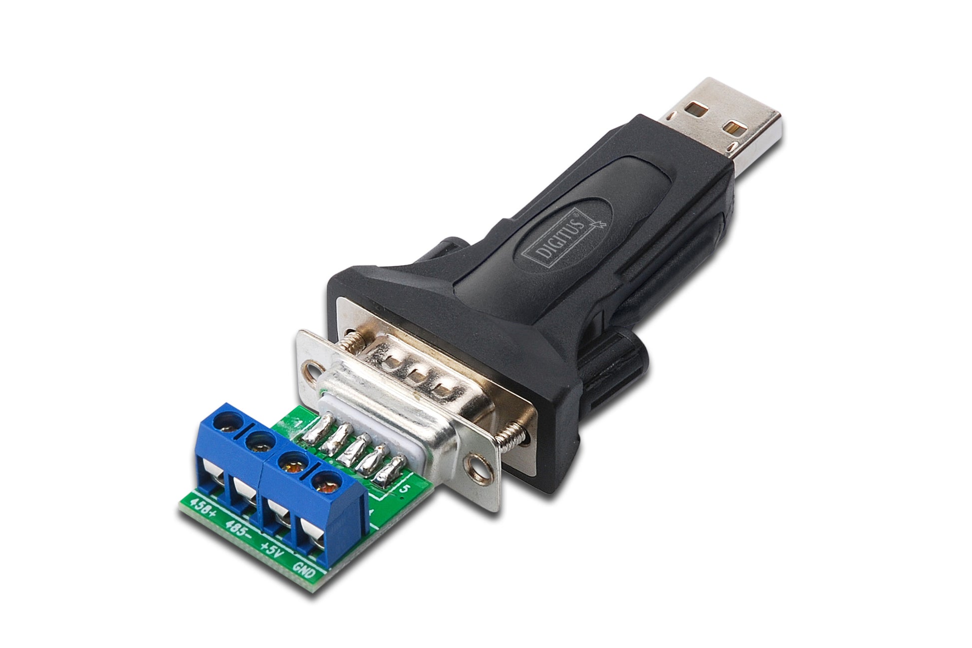Digitus USB 2.0 (Stecker) auf RS-485 (Stecker) Adapter, 80 cm, für Windows/Mac/Linux