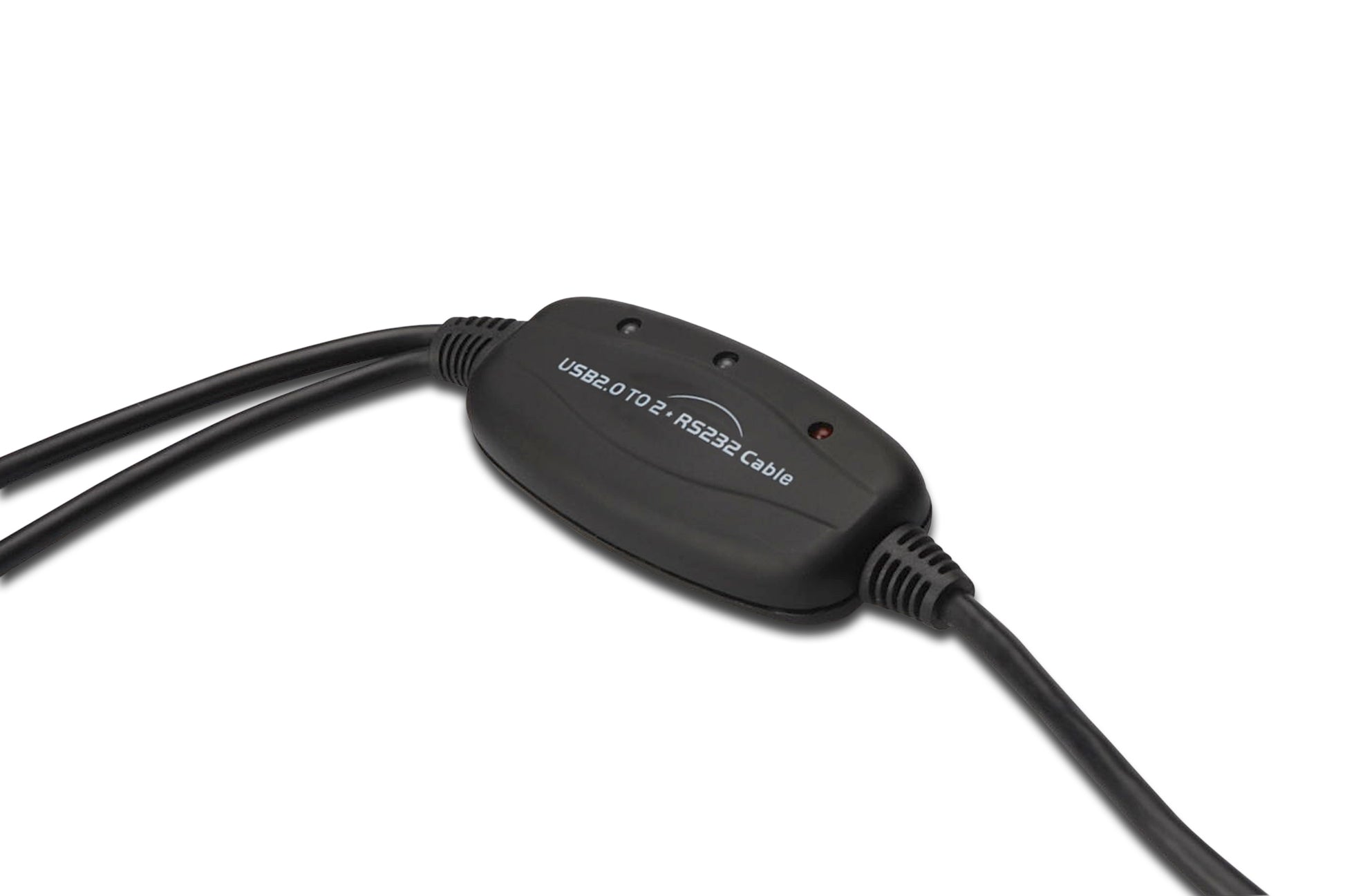 Digitus USB-A zu 2× RS-232 Kabel – DB-9 (männlich), USB 2.0, 1,5 m – Schwarz