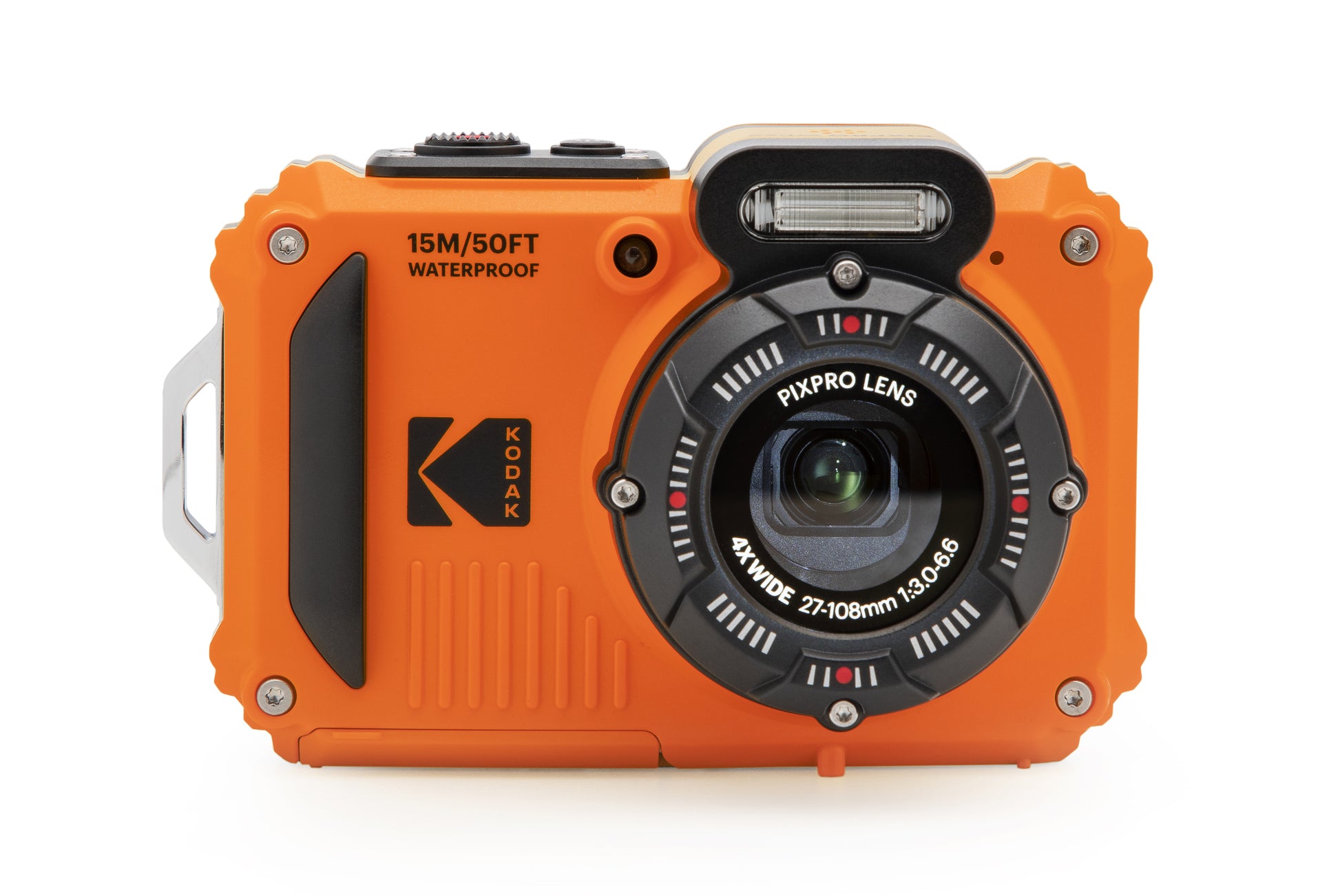 Kodak WPZ2 – Outdoor-Kompaktkamera, 16,4 MP 1/2,3", 1080p, 4× opt. Zoom, Orange