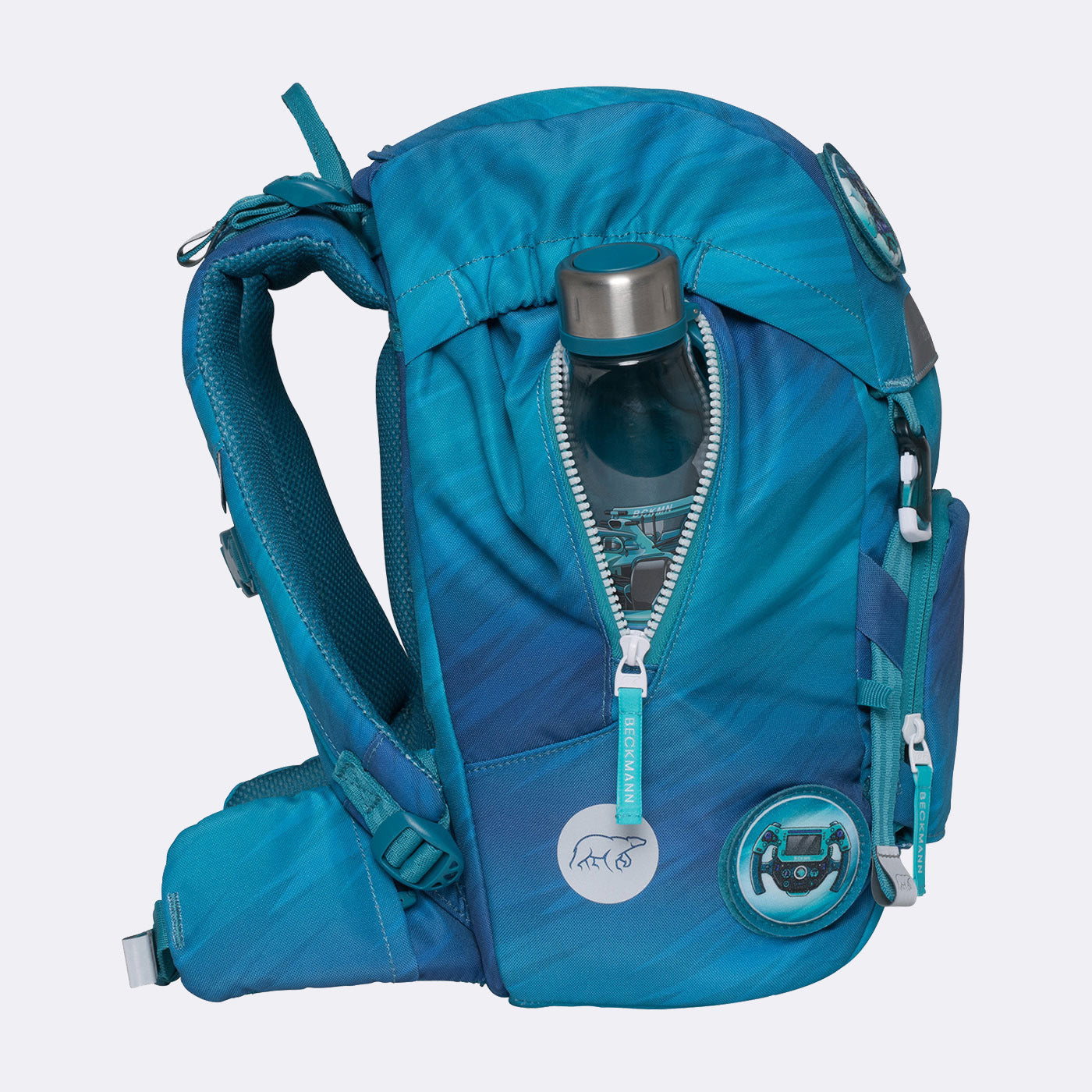 Beckmann Classic Schulrucksack 1st – 6-teilig – Racing