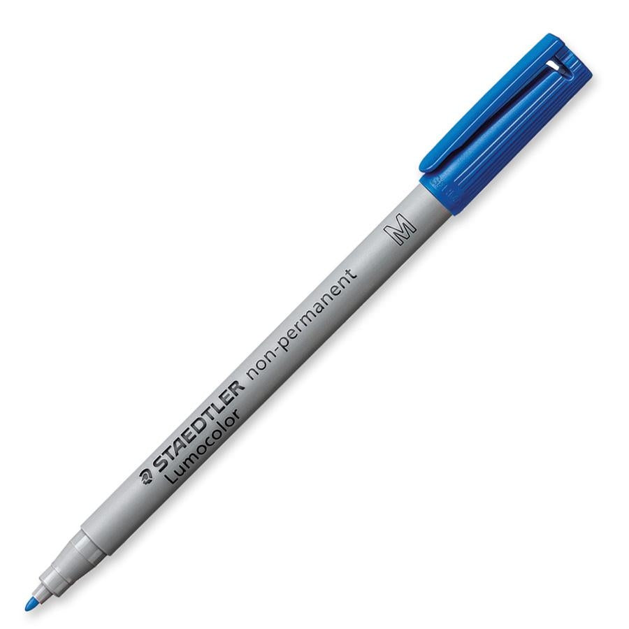 Staedtler Non-Permanent Marker Lumocolor – mittel 0,8-1 mm – blau – nachfüllbar