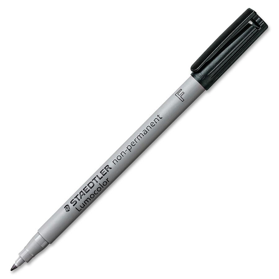 Staedtler OHP-Marker – Spitze 0,6 mm, schwarz, 10 Stk., feucht abwischbar – für Folien & glatte Oberflächen