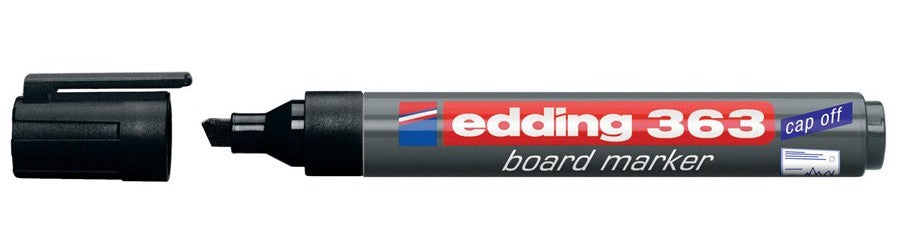 Edding 363 Whiteboard-Marker – Keilspitze 1–5 mm, Schwarz, 1 Stück, nachfüllbar – für Whiteboards