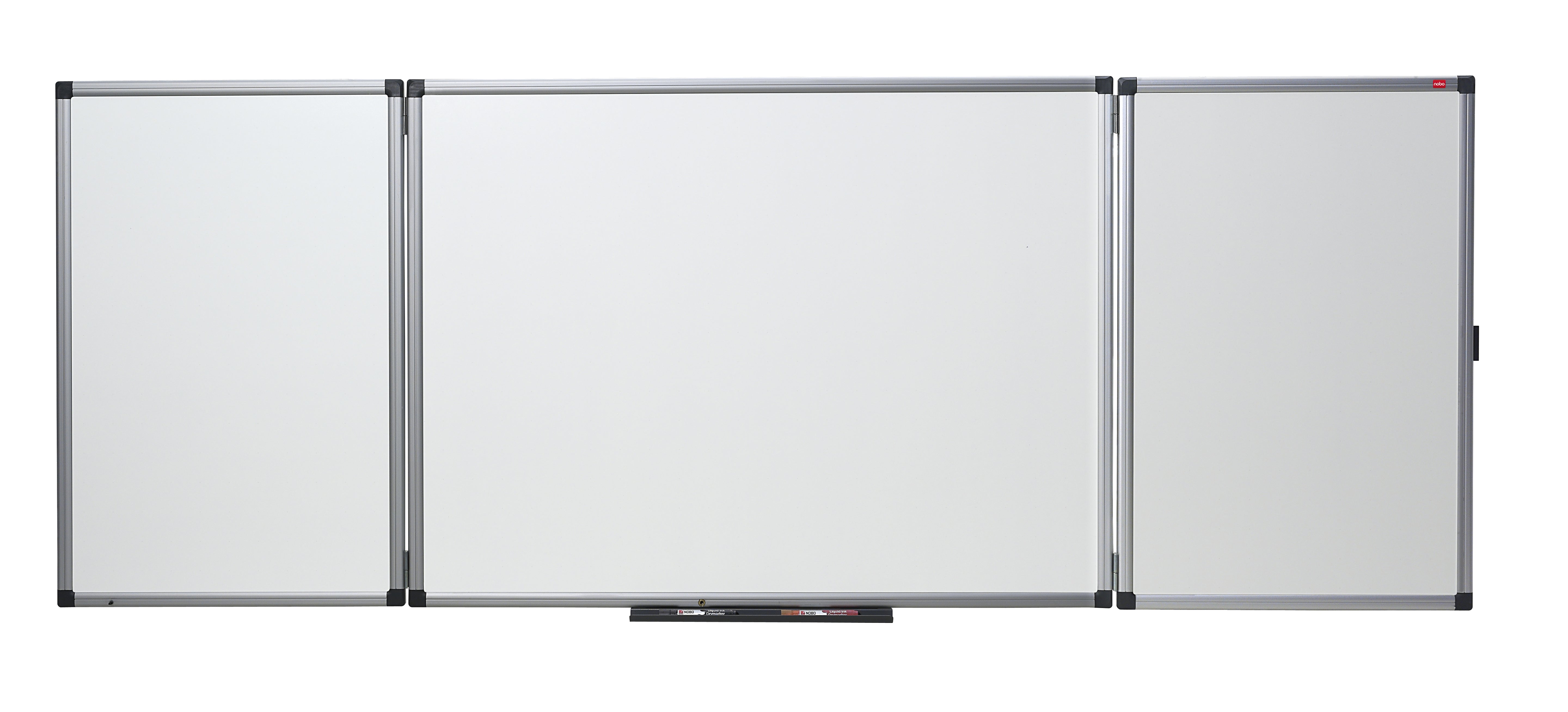Nobo Whiteboard – 120 × 90 cm, Emaille, magnetisch, Aluminiumrahmen, Wandmontage