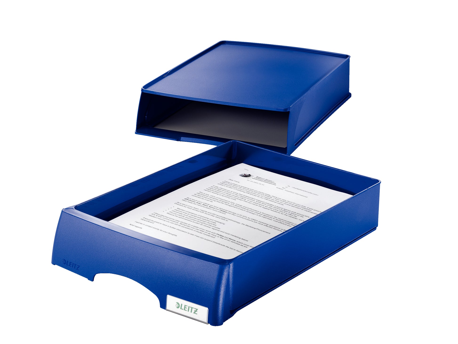 Leitz Plus Briefkorb-Schublade – A4, Blau