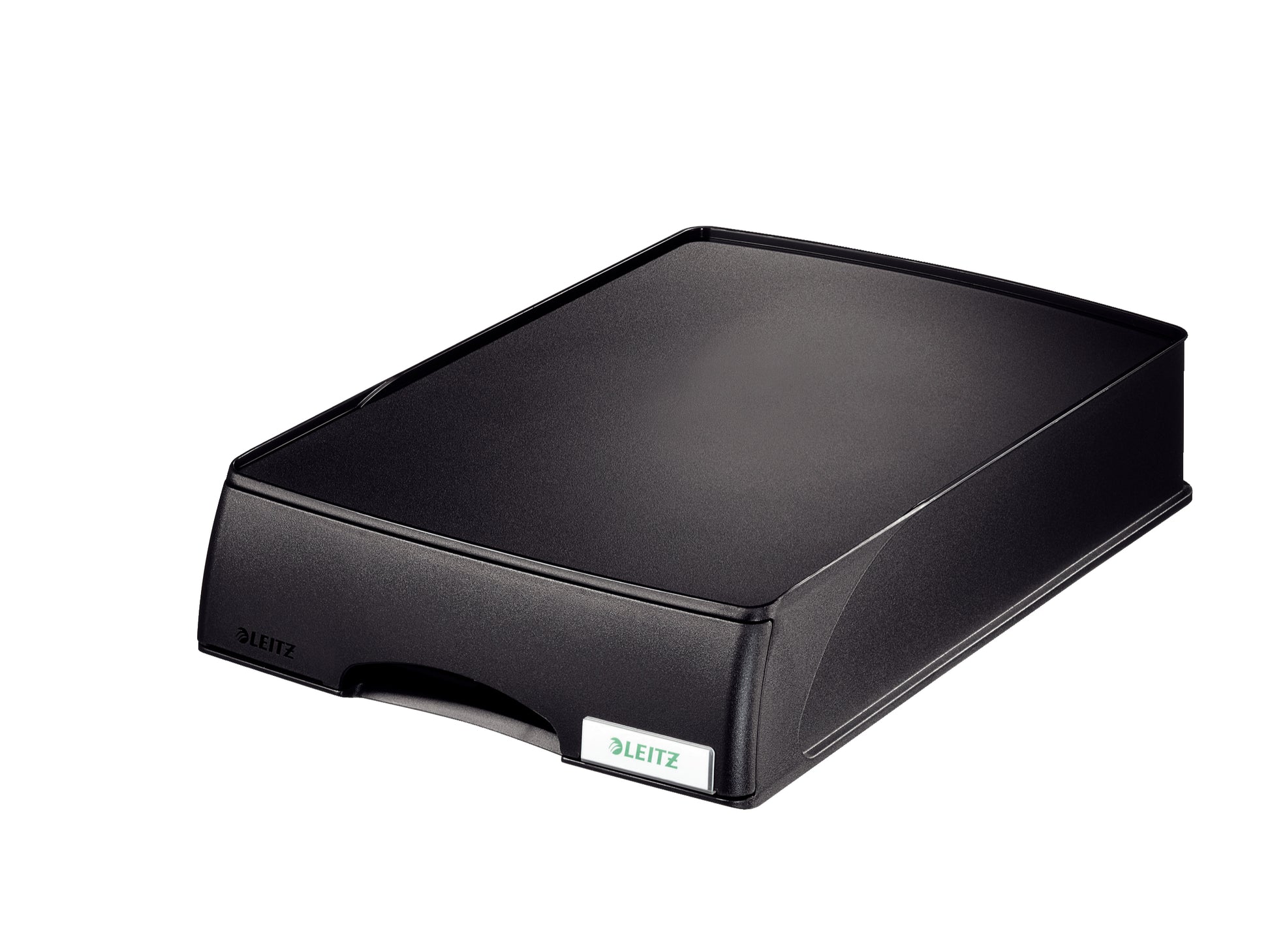 Leitz Plus – Briefkorb für A4, Polystyrol (PS), schwarz, 255 × 70 × 376 mm