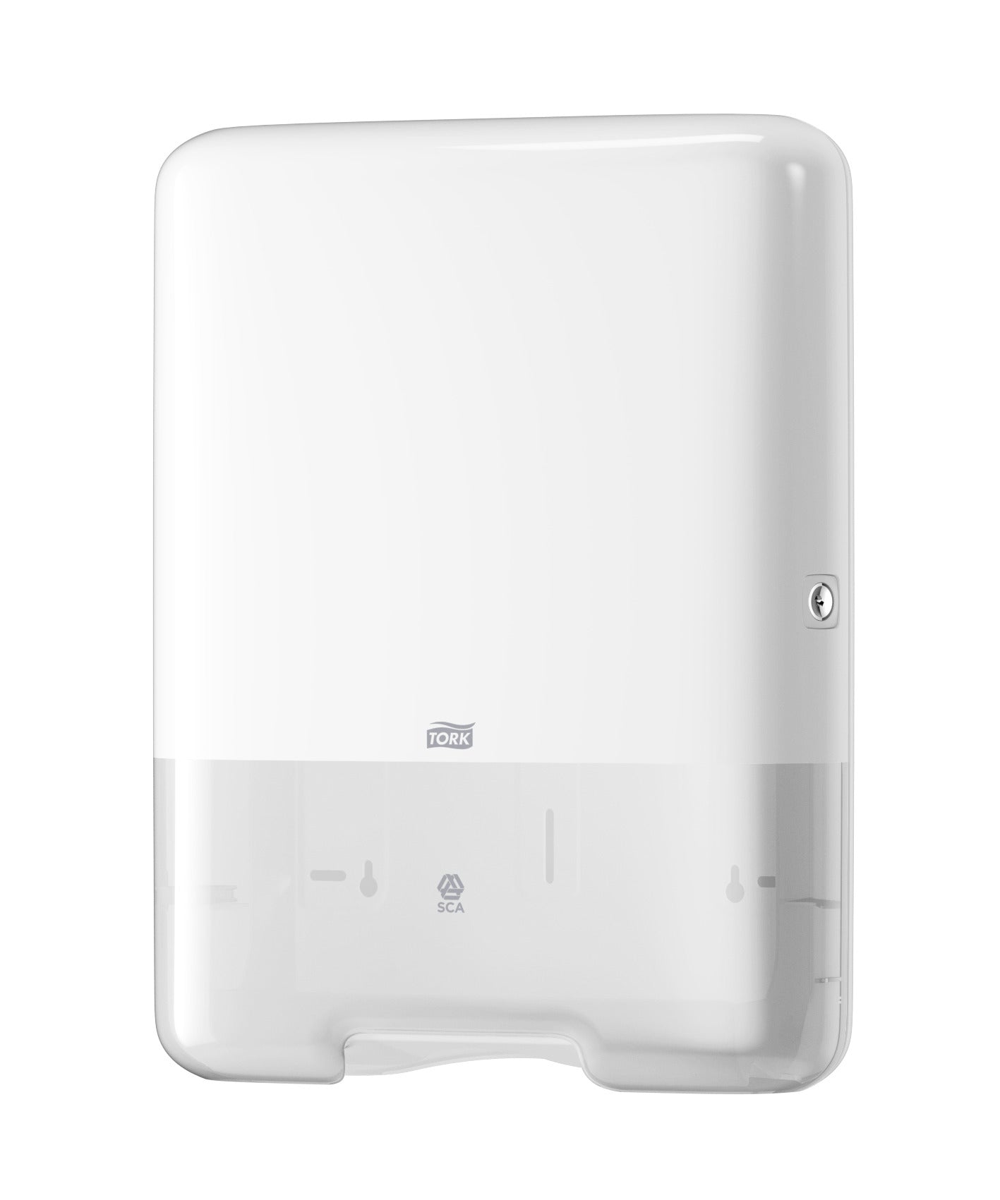 Tork Falthandtuchspender Elevation – für Tork H3, Kunststoff, Weiss, 333 × 439 × 136 mm