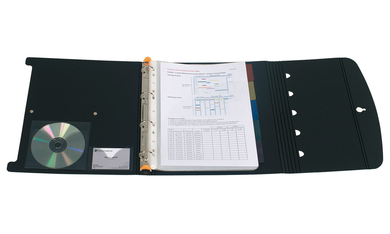 Exacompta EXASHOW Tisch-Flipchart A4 quer – 4-Ring