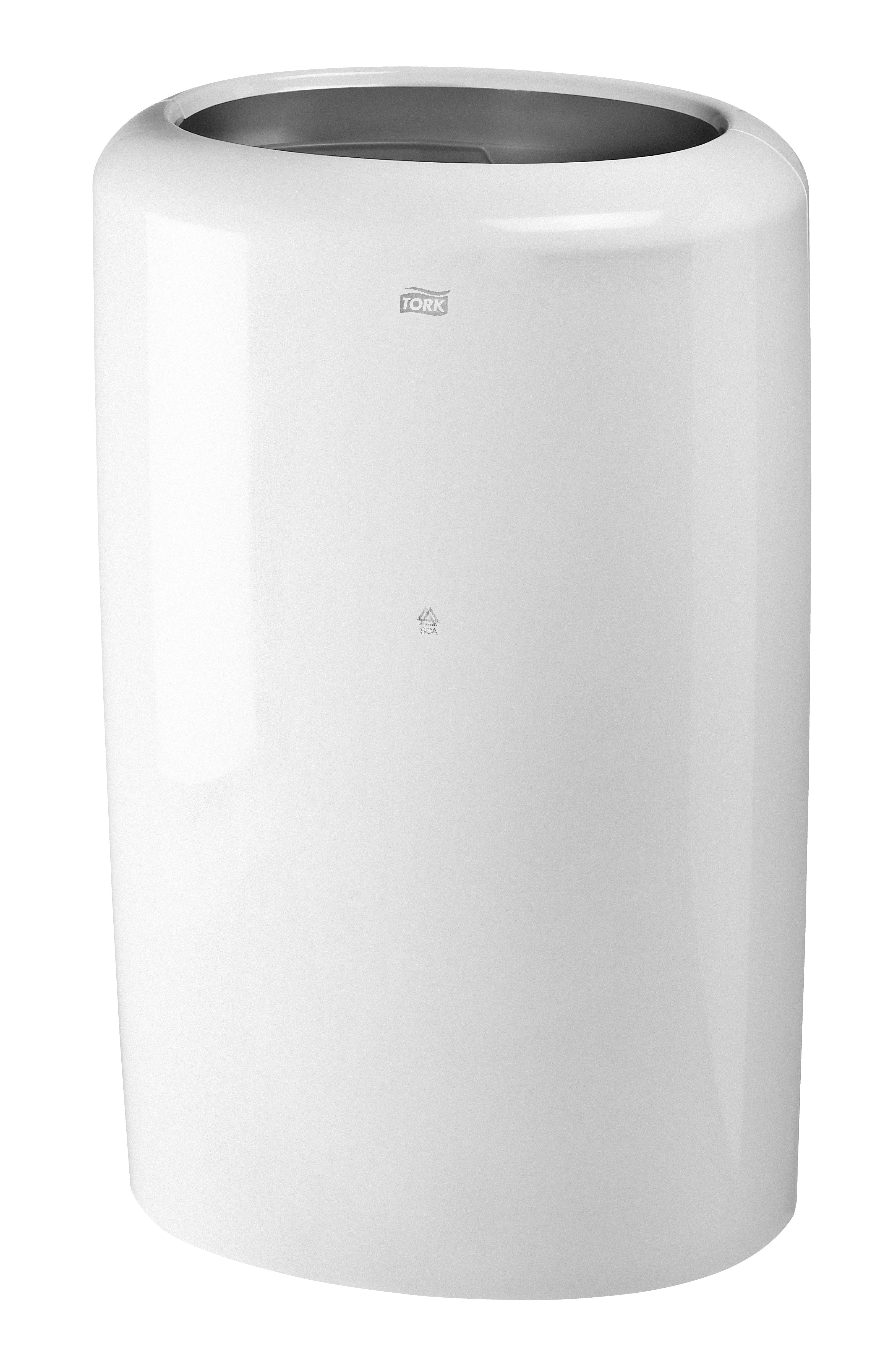 Tork Wandabfallbehälter Elevation – 50 l – Kunststoff, oval – weiss