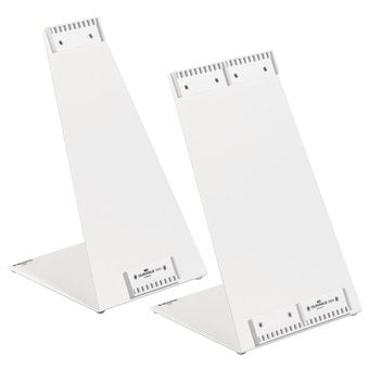 Durable Sichttafelsystem Tischständer – 270 × 395 mm, grau, Metall/Kunststoff, Reiter inkl., scannertauglich