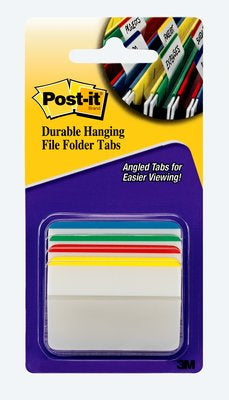 Post-It Index Strong Register – 51 × 38 mm, 6-teilig, Kunststoff, farbig, unbedruckt, extra stark