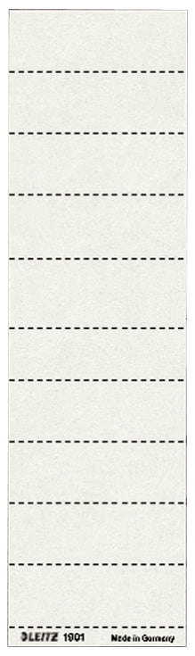 Leitz Einsteckrückenschilder – rechteckig 60 × 21 mm, weiss, für ALPHA und BETA Hängeregistratur