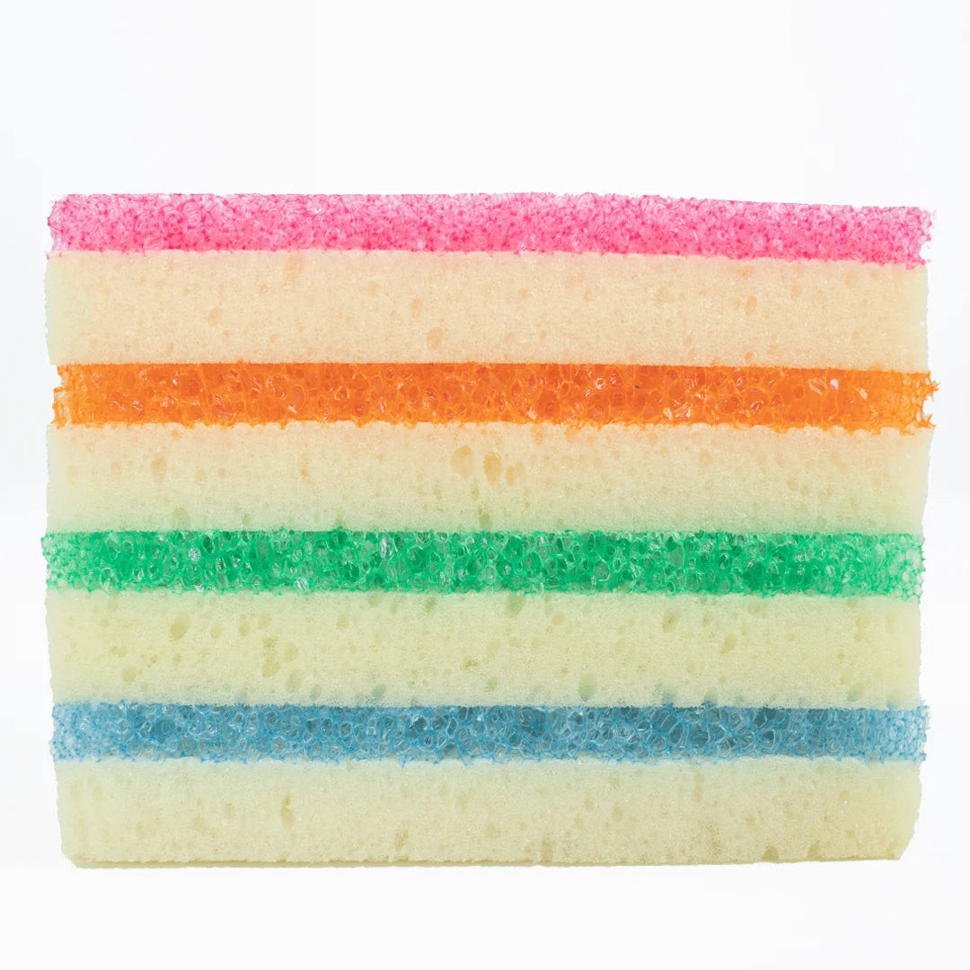 Scrub Daddy Spülschwamm – Rechteckig, für Küche, Auto, empfindliche Oberflächen, mehrfarbig, 4 Stk.