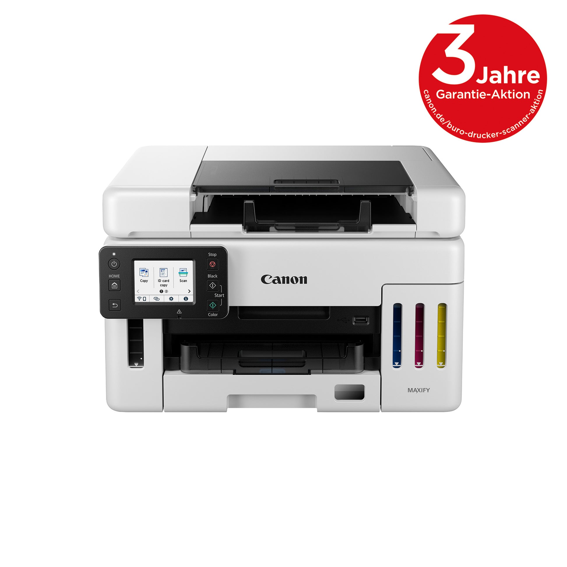Canon MAXIFY GX6550 – Farbiges Tintenstrahl-MFP A4, 3-in-1 – USB/LAN/WLAN – Duplex, ADF – 24 S/W-Seiten pro Minute