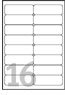 Avery L7562-25 – Etiketten A4 99 × 34 mm – Polyester, transparent – Laser – 25 Blätter