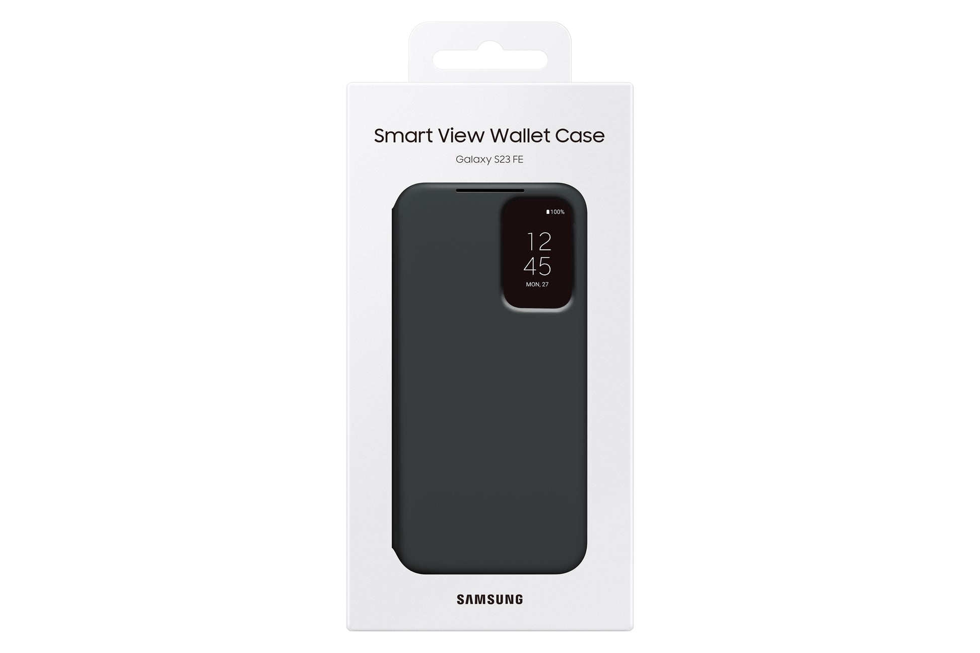 Samsung Booklet-Hülle – für Samsung Galaxy S23 FE – schwarz – mit Kartenfach, kratzresistent