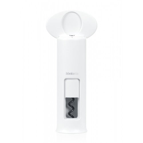 Brabantia Korkenzieher – 7,4 × 17,5 cm, Kunststoff/Stahl, Weiss
